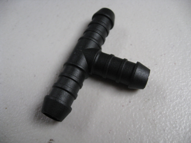 AIR WATER 12mm PLASTIC T PIECE HOSE CONNECTOR FUEL OIL,