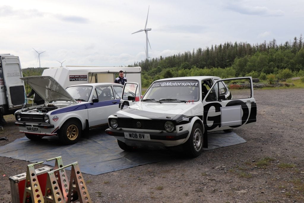 Walters Arena testing for the R.A.C. rally 2021