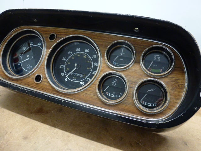 MK1 ESCORT, 6 DIAL DASH CLOCKS, 110mph, 7000rpm, WOOD FACIA - Image 3