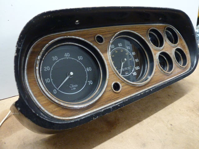 MK1 ESCORT, 6 DIAL DASH CLOCKS, 110mph, 7000rpm, WOOD FACIA - Image 2