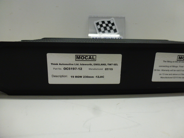 MOCAL, 19 ROW OIL COOLER, -12 JIC MALE FITTING - Image 4