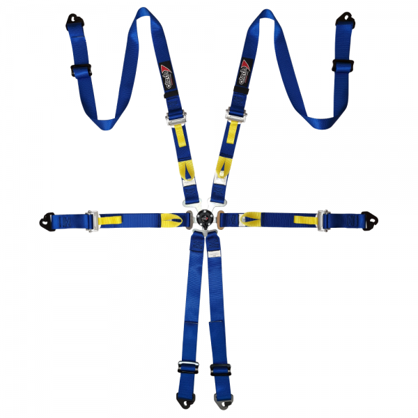 ATECH ULTRA LIGHT 6 POINT HANS FIA 8853-2016 HARNESS,BLUE