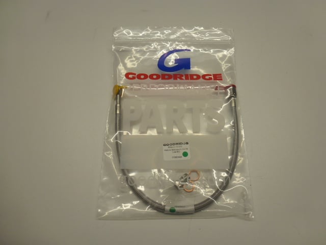 BRAKE RESERVOIR TO MASTER CYLINDER, BRAKE HOSE, DASH 4, GOODRIDGE BRAIDED HOSE