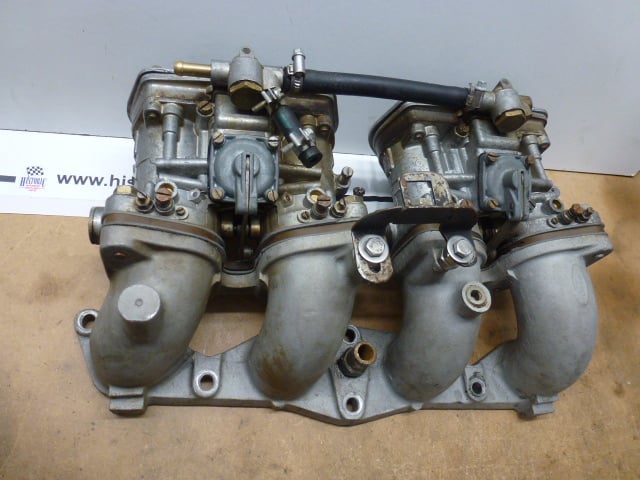 PAIR OF WEBER, 44IDF DOWNDRAUGHT CARBS ON PINTO MANIFOLD WITH AIRBOX - Image 8