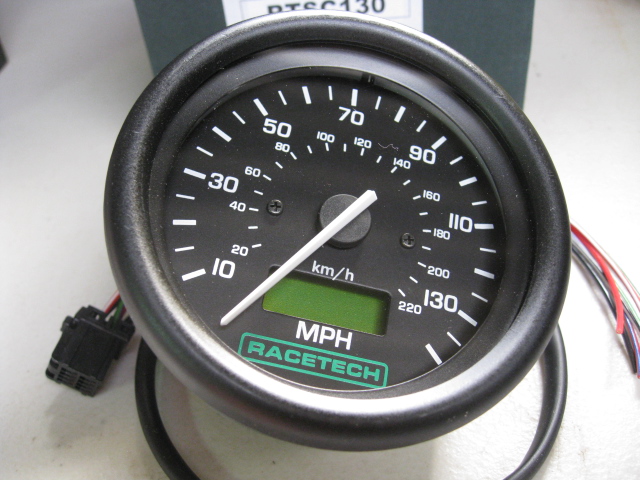 RACETECH, ELECTRONIC SPEEDOMETER, 80mm diameter