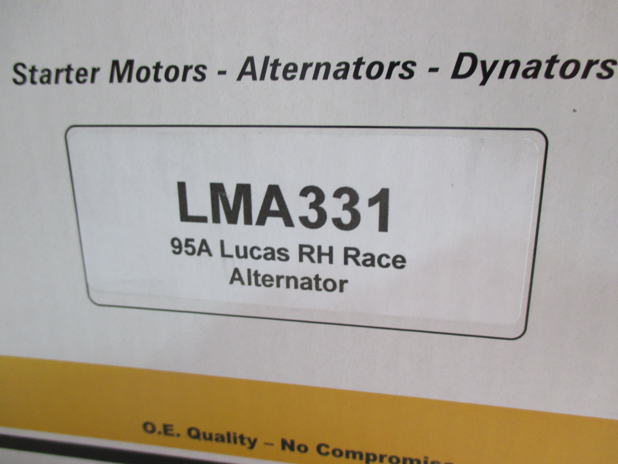 WOSP, LMA 331, 95A RACE ALTERNATOR,XFLOW, FORD KENT,CROSSFLOW - Image 2