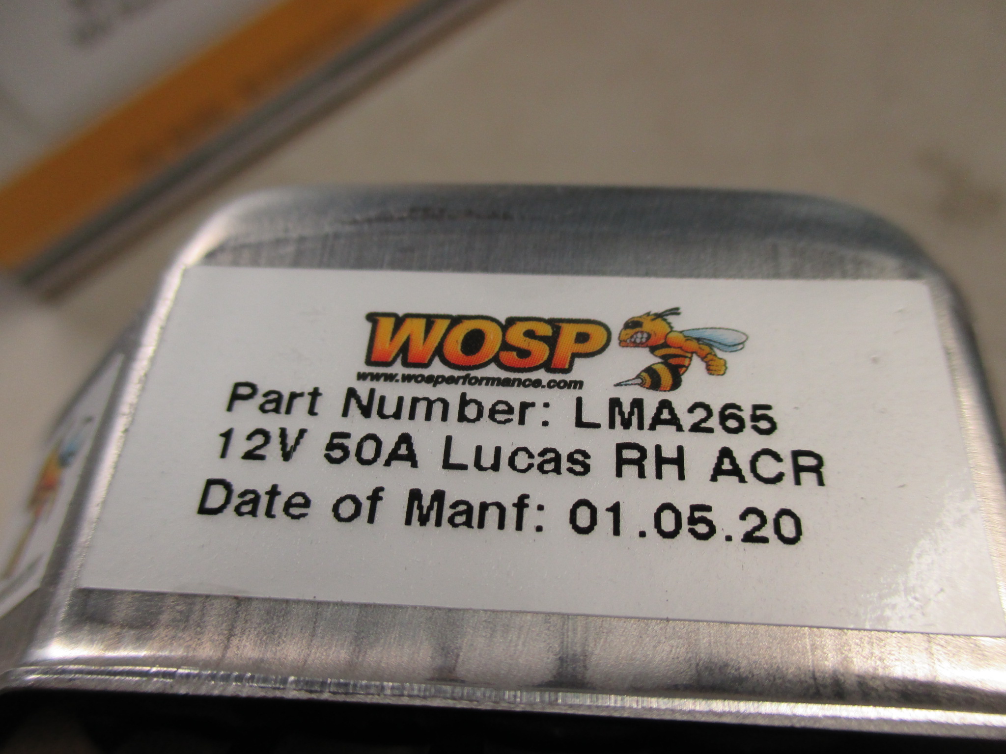 WOSP, LMA 265, 50A RACE ALTERNATOR,XFLOW, FORD KENT, CROSSFLOW - Image 5