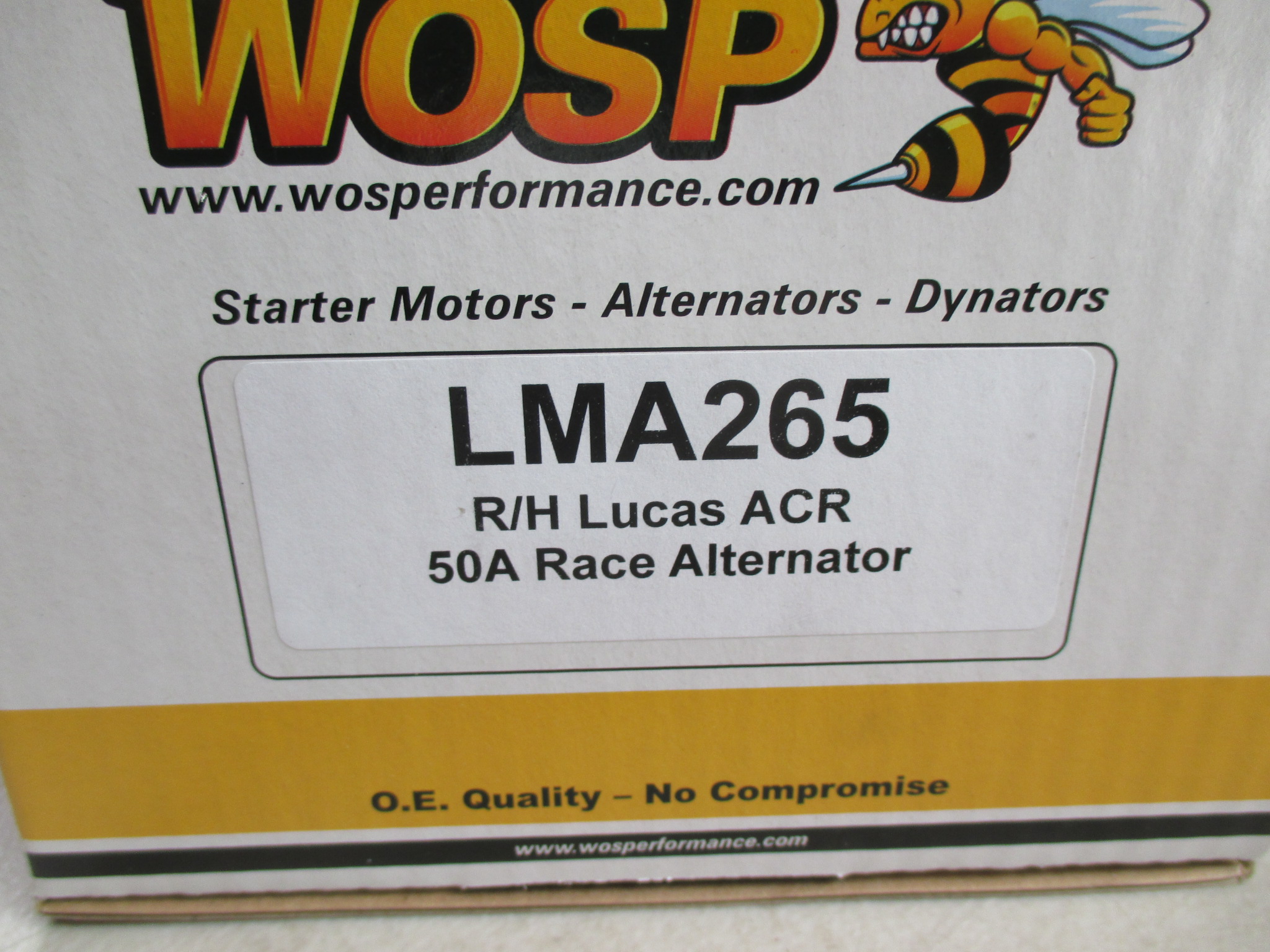 WOSP, LMA 265, 50A RACE ALTERNATOR,XFLOW, FORD KENT, CROSSFLOW - Image 3