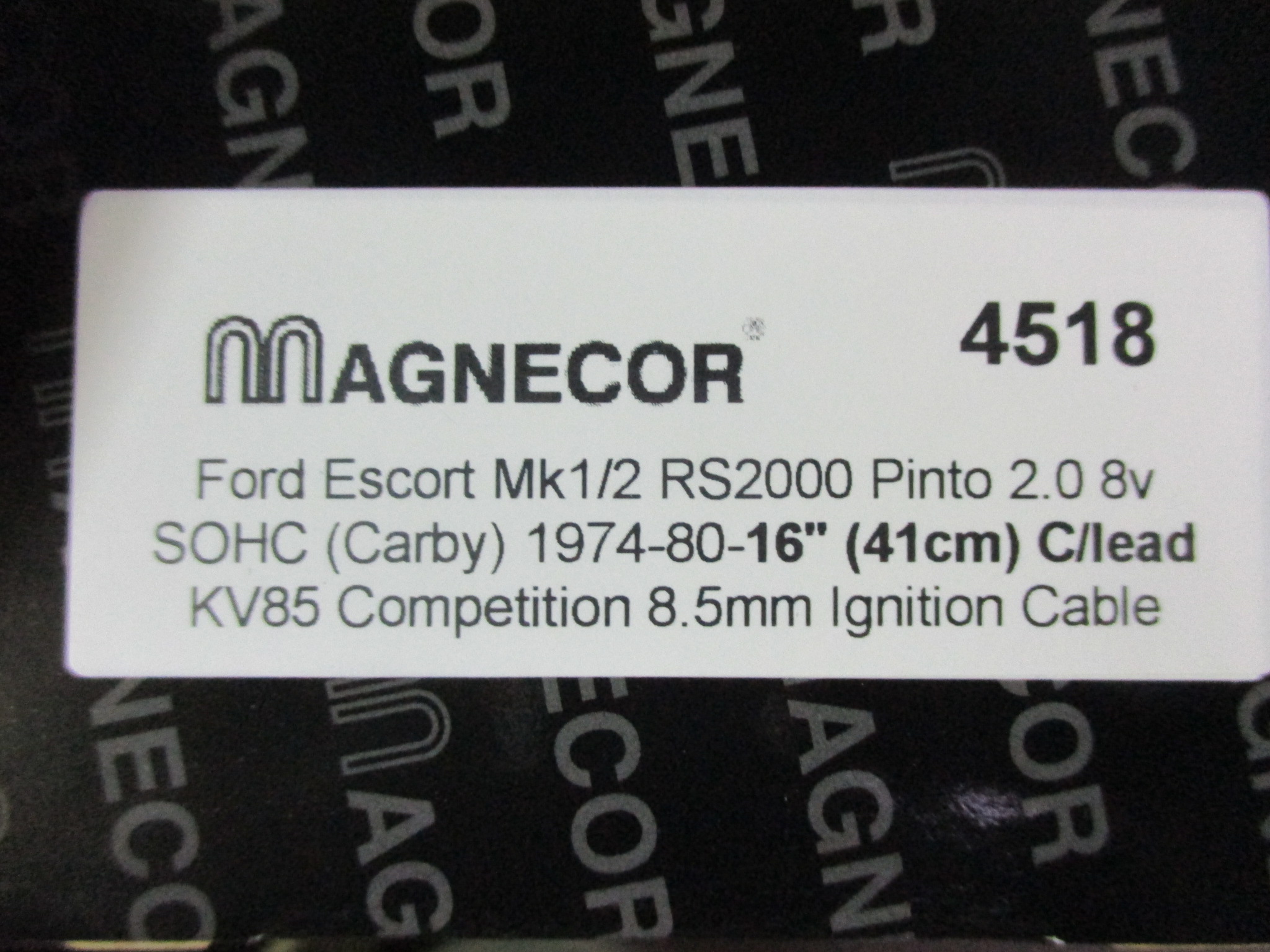 ESCORT MK1, MK2, PINTO, HT LEADS, MAGNECOR ELECTROSPORTS, KV 8.5mm - Image 2