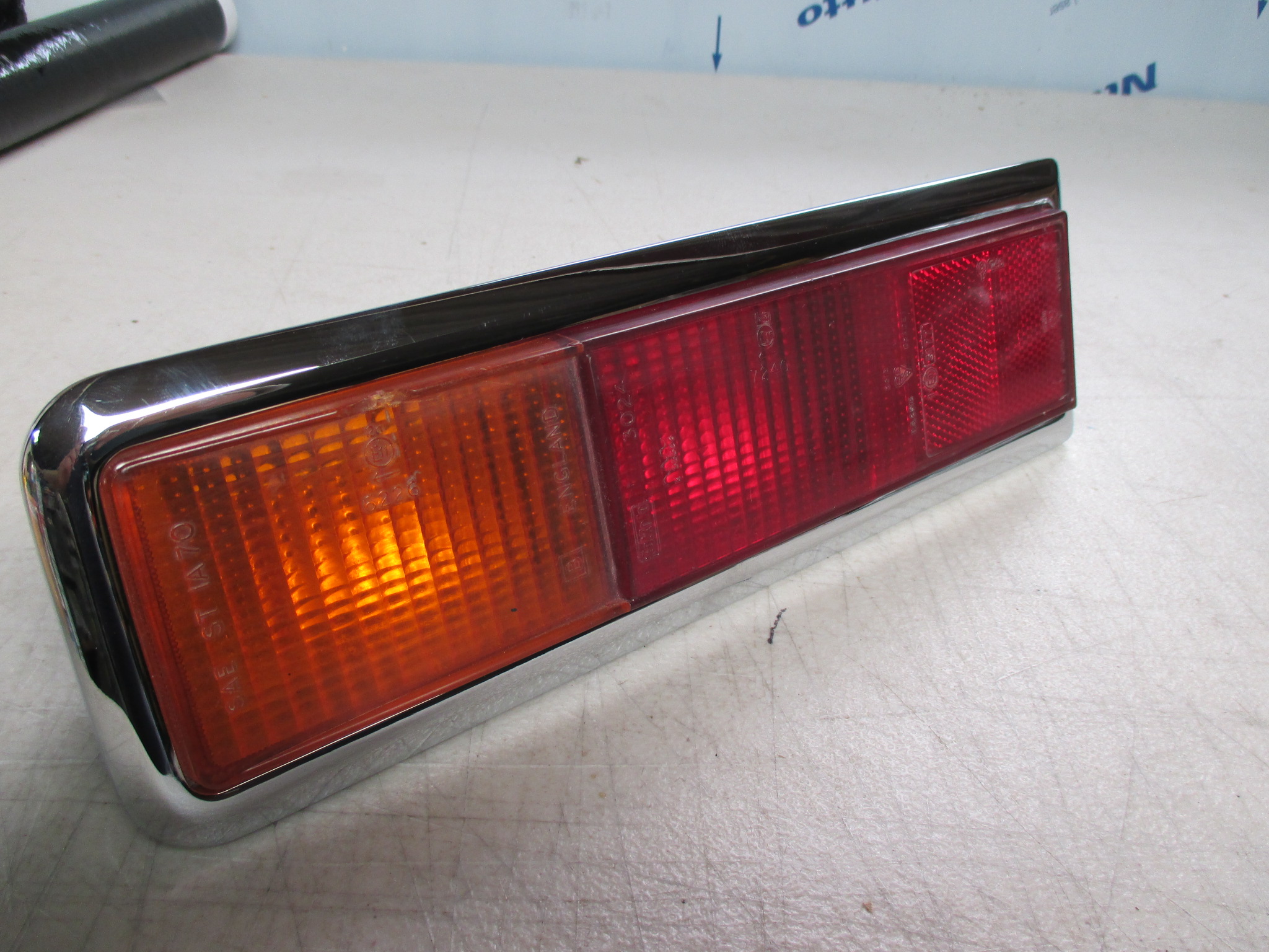 PAIR OF MK1 ESCORT, REAR LIGHT, CHROME SURROUNDS - Image 4