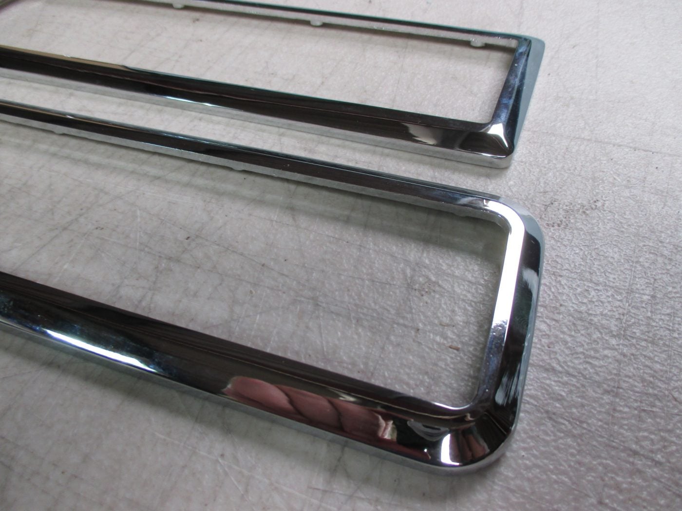 PAIR OF MK1 ESCORT, REAR LIGHT, CHROME SURROUNDS