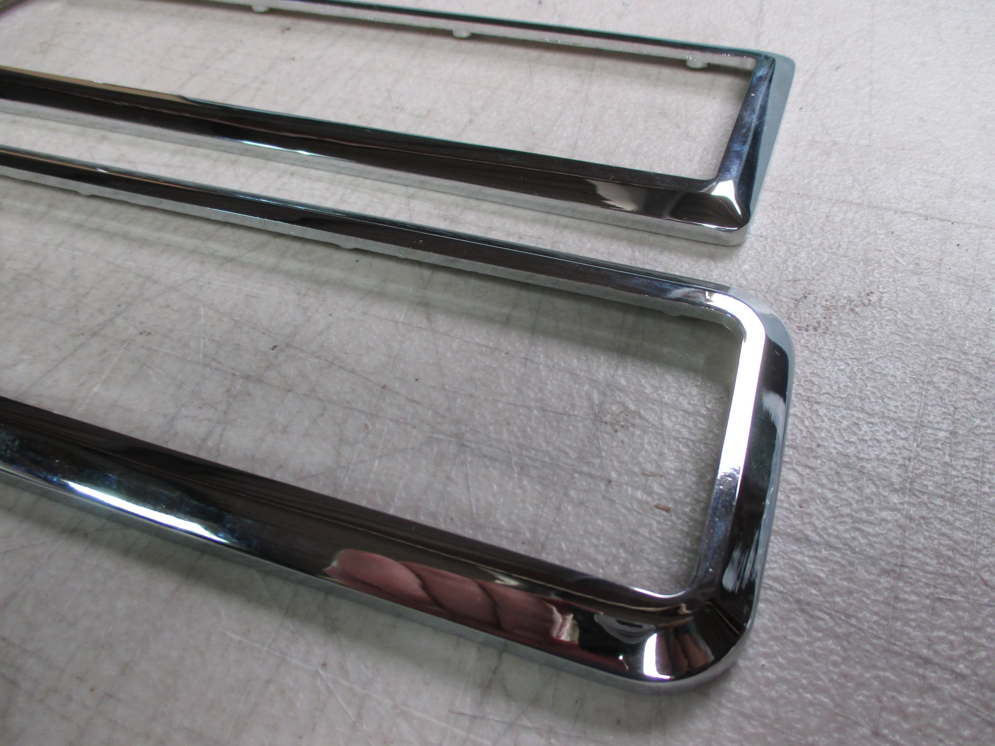 PAIR OF MK1 ESCORT, REAR LIGHT, CHROME SURROUNDS