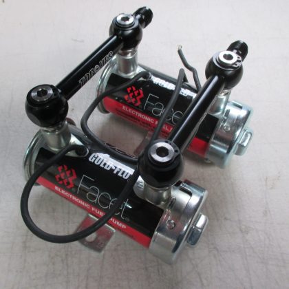 TWIN FACET,RED TOP, GOLD FLO, PUMPS WITH ALLOY LINK PIPE (BLACK)