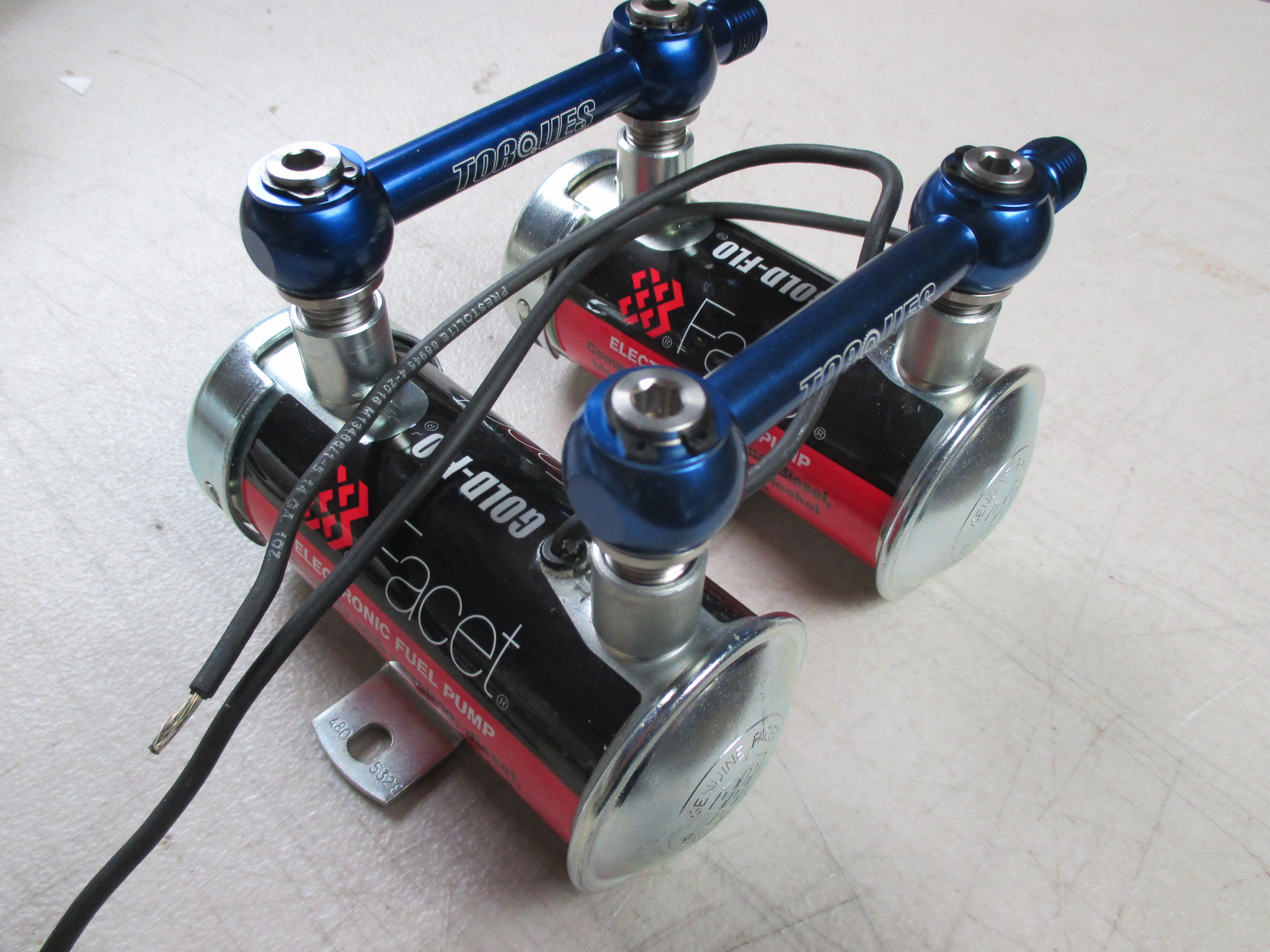 TWIN FACET,RED TOP, GOLD FLO, PUMPS WITH ALLOY LINK PIPE (BLUE) - Image 6