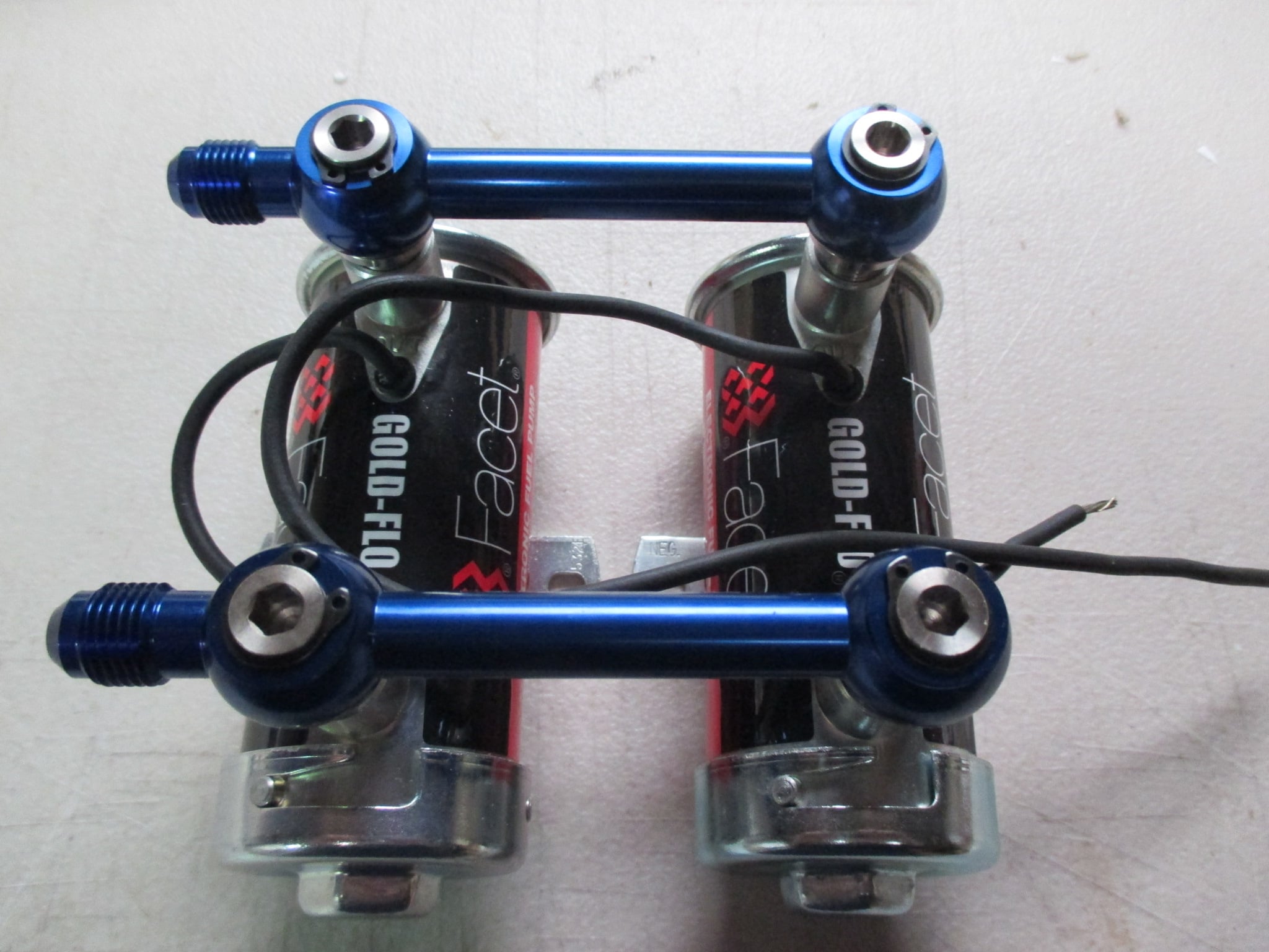TWIN FACET,RED TOP, GOLD FLO, PUMPS WITH ALLOY LINK PIPE (BLUE) - Image 2