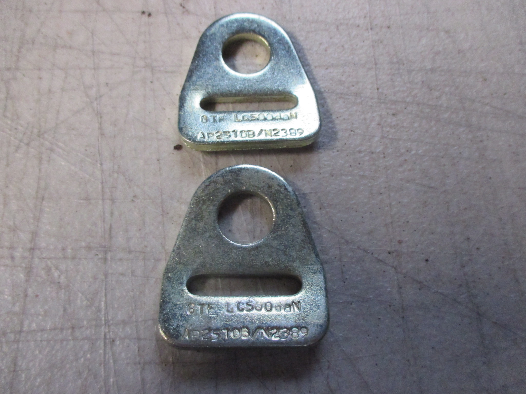 PAIR OF BOLT DOWN EYELETS FOR 1 INCH WIDE STRAPS - Image 2