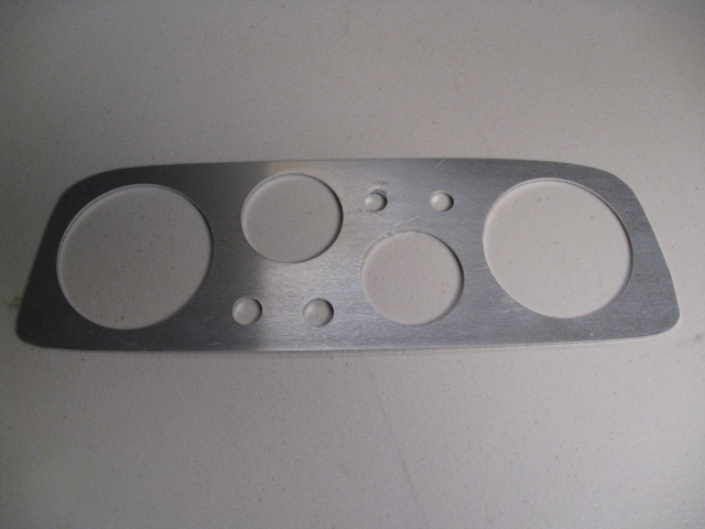 MK2 ESCORT, REPLACEMENT GAUGE, ALLOY PLATE