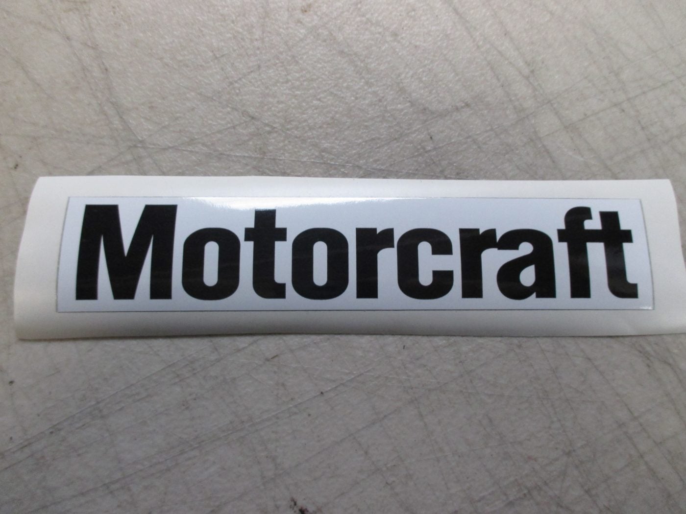 REPRODUCTION MOTORCRAFT STICKER, 150mm x 30mm