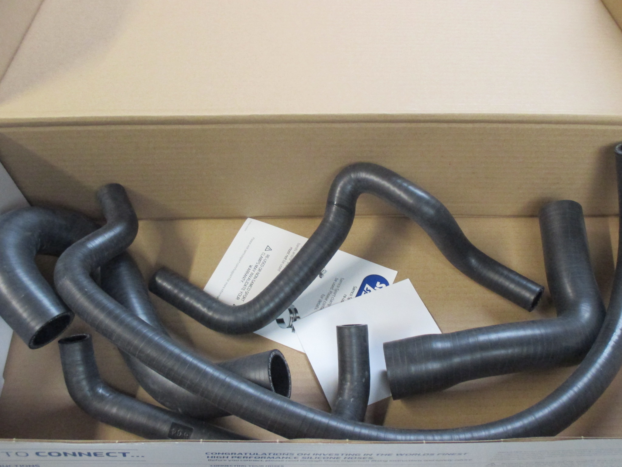 MK2 ESCORT RS2000, SAMCO,CLASSIC BLACK, SILICONE HOSE KIT,STANDARD DGAV CARB - Image 2