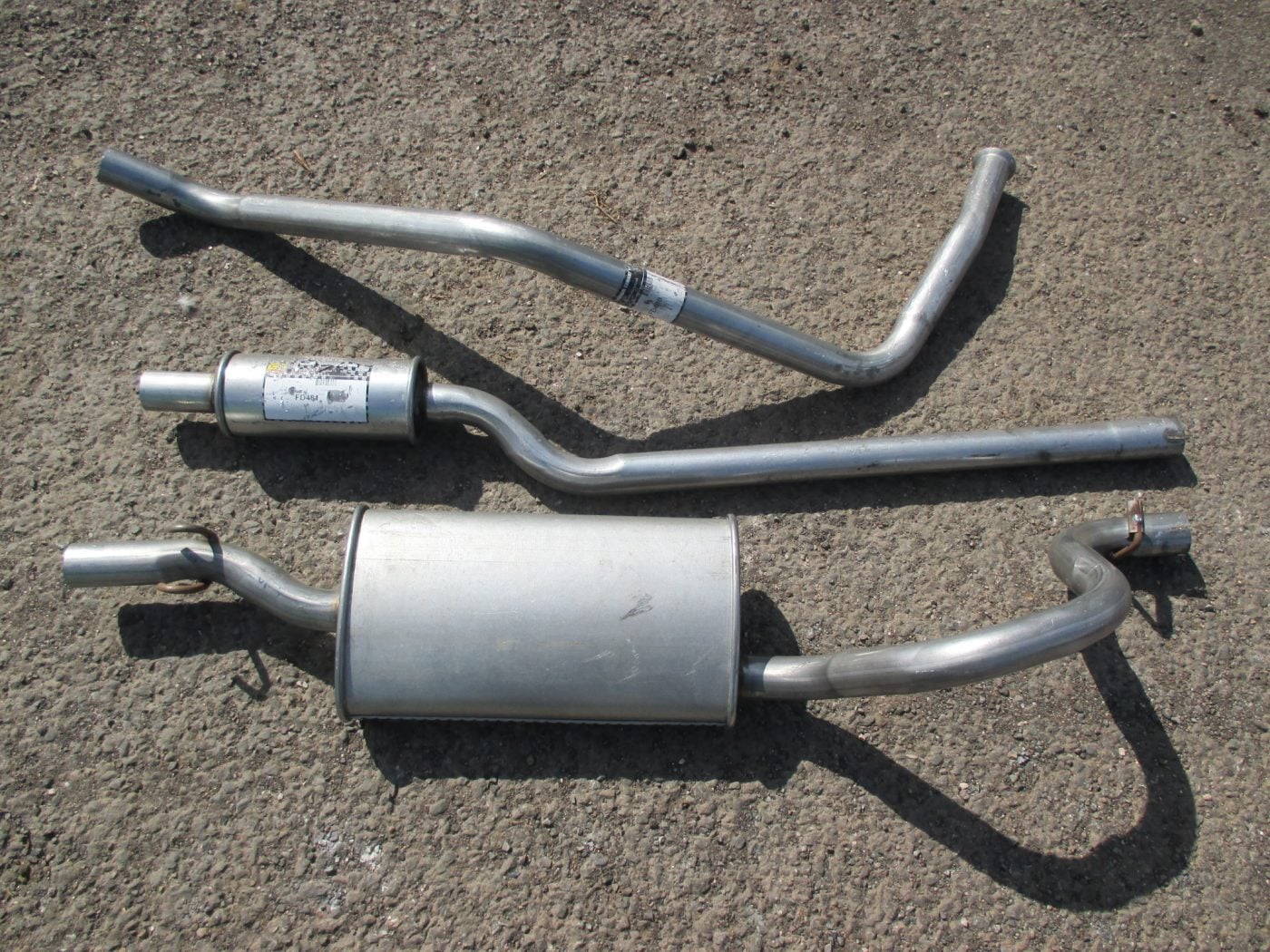 MK1 ESCORT RS2000, STANDARD EXHAUST SYSTEM