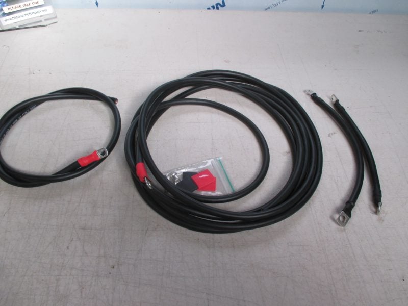 BATTERY RELOCATION KIT / BATTERY CABLE KIT, ALL BLACK CABLE