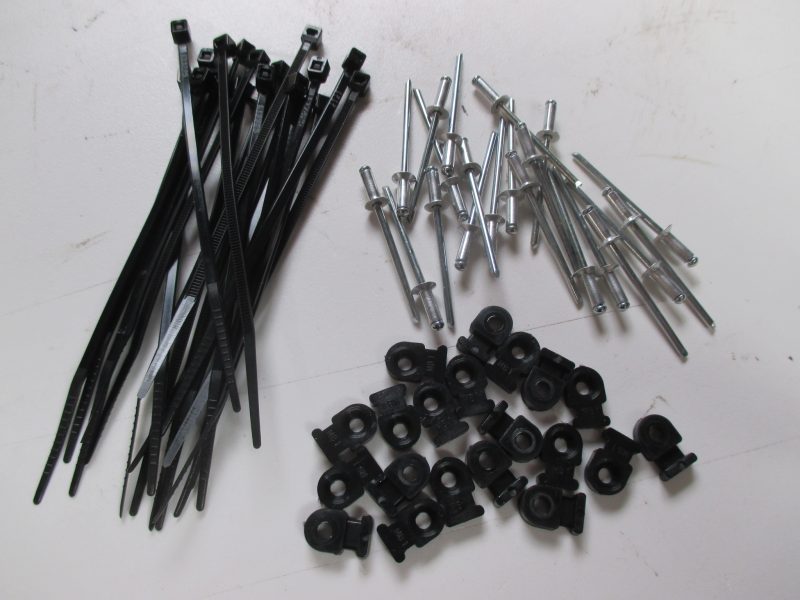 SMALL CABLE TIE AND SADDLE KIT,WIRING,BRAKE LINE,FUEL LINE