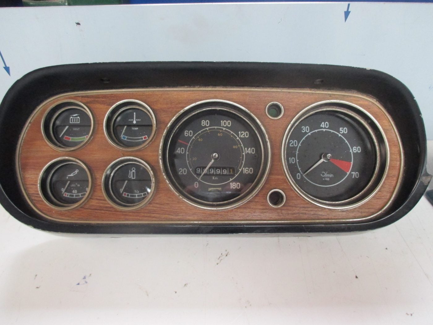 LEFT HAND DRIVE, MK1 ESCORT, 6 DIAL DASH CLOCKS