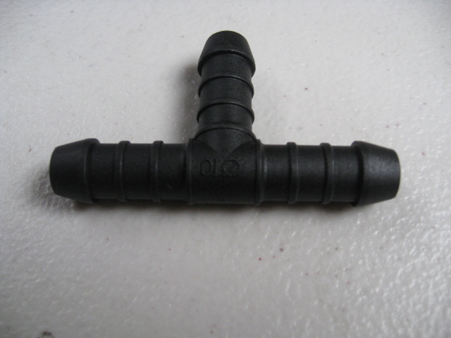 10mm, PLASTIC T PIECE, HOSE CONNECTOR , AIR , WATER , FUEL, OIL,