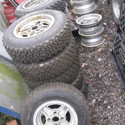 VARIOUS 4 SPOKE ALLOY WHEELS