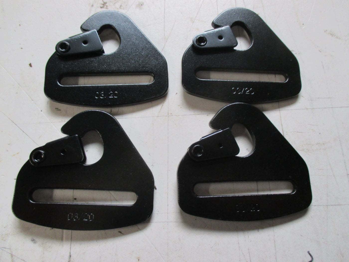 SET OF 4 ALLOY 2" HARNESS CLIPS