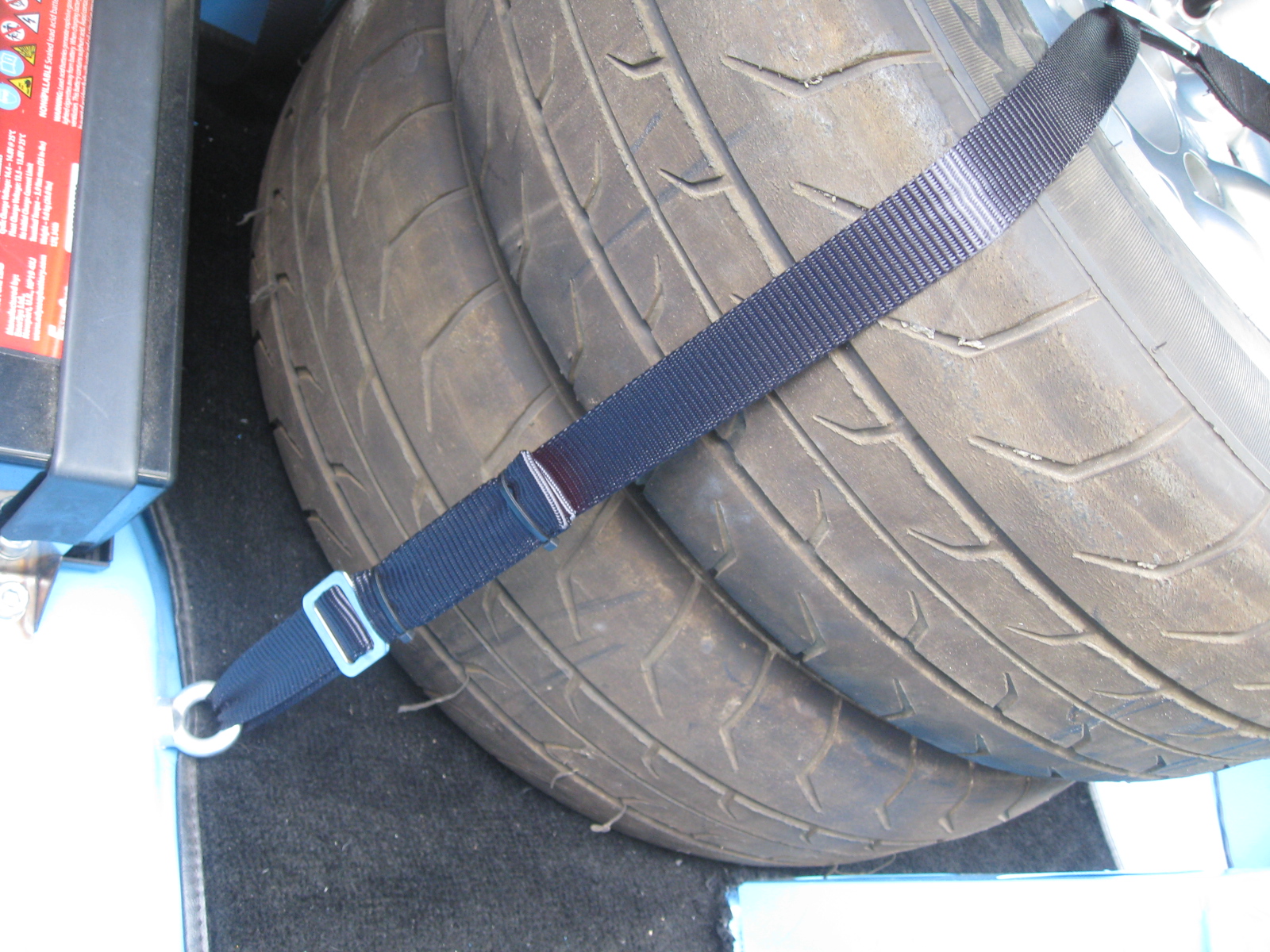 RALLY CAR, SPAREWHEEL TIE DOWN STRAP, BLACK - Image 3