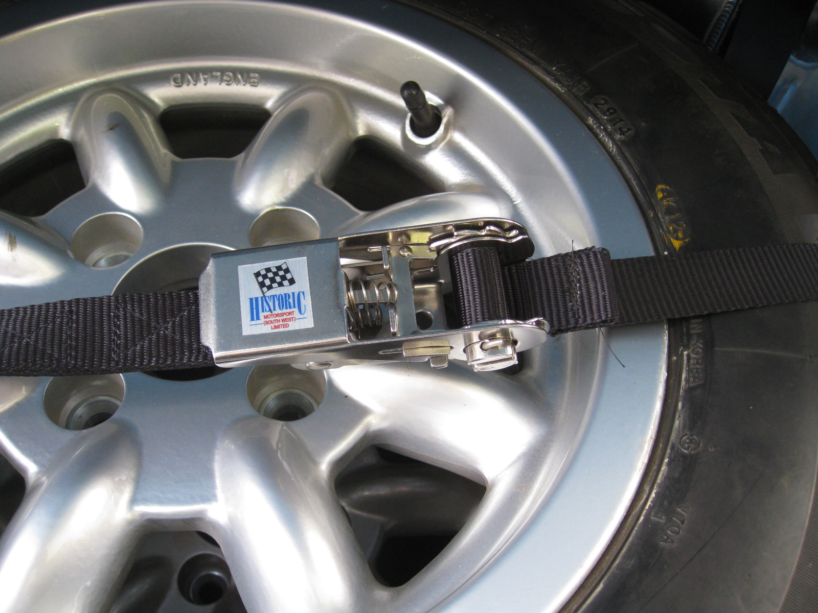 ESCORT MK1, MK2, RACE, RALLY CAR, SPAREWHEEL TIE DOWN STRAP KIT, BLACK - Image 6