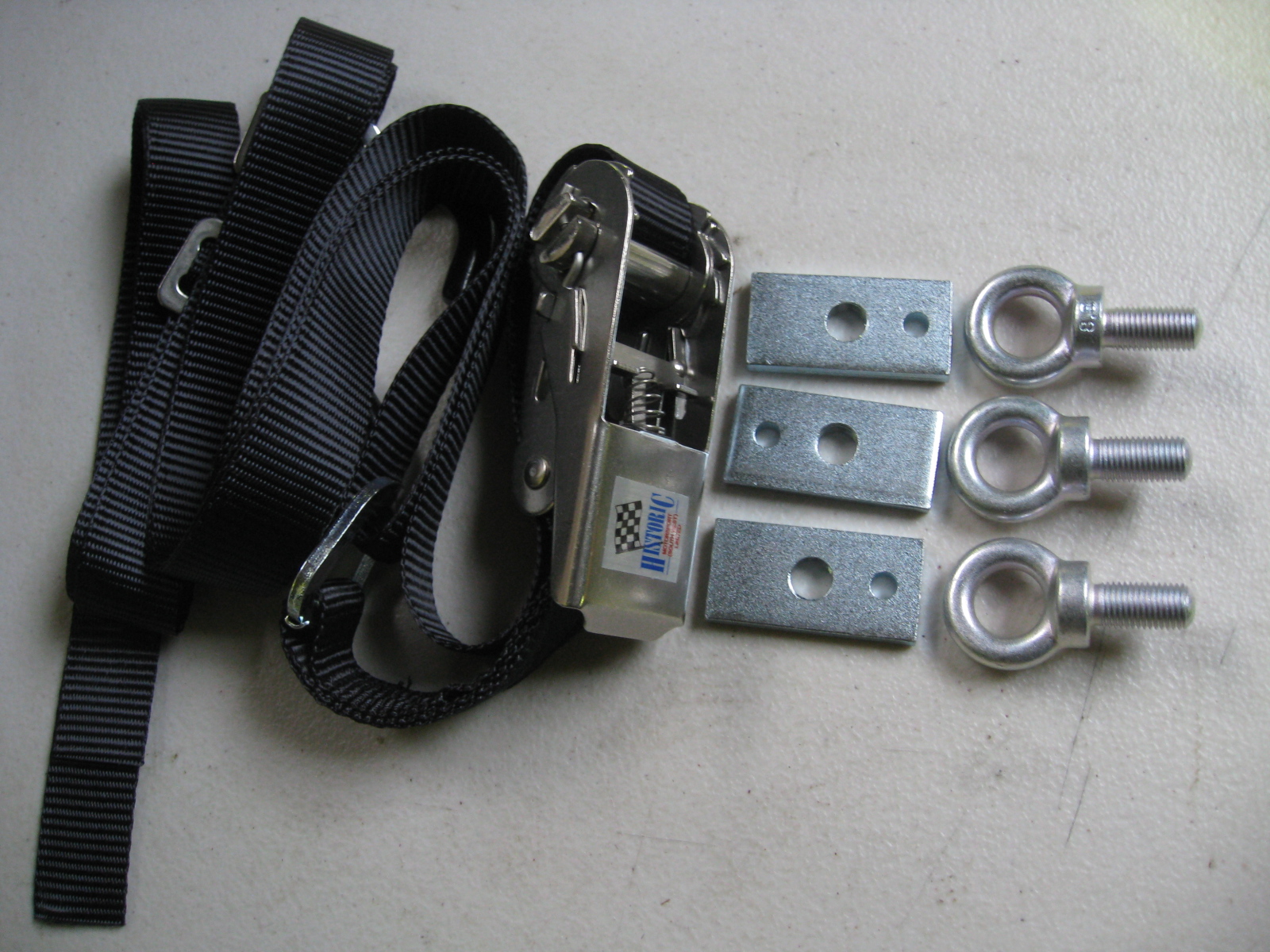 ESCORT MK1, MK2, RACE, RALLY CAR, SPAREWHEEL TIE DOWN STRAP KIT, BLACK - Image 3