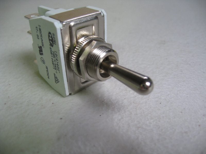 CHROME TOGGLE SWITCH, ON-OFF-ON ,TOP QUALITY