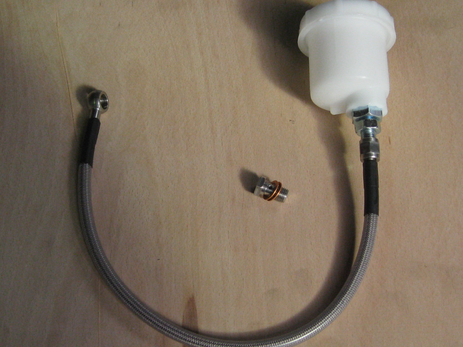 BRAKE RESERVOIR TO MASTER CYLINDER, BRAKE HOSE, DASH 4, GOODRIDGE BRAIDED HOSE - Image 6