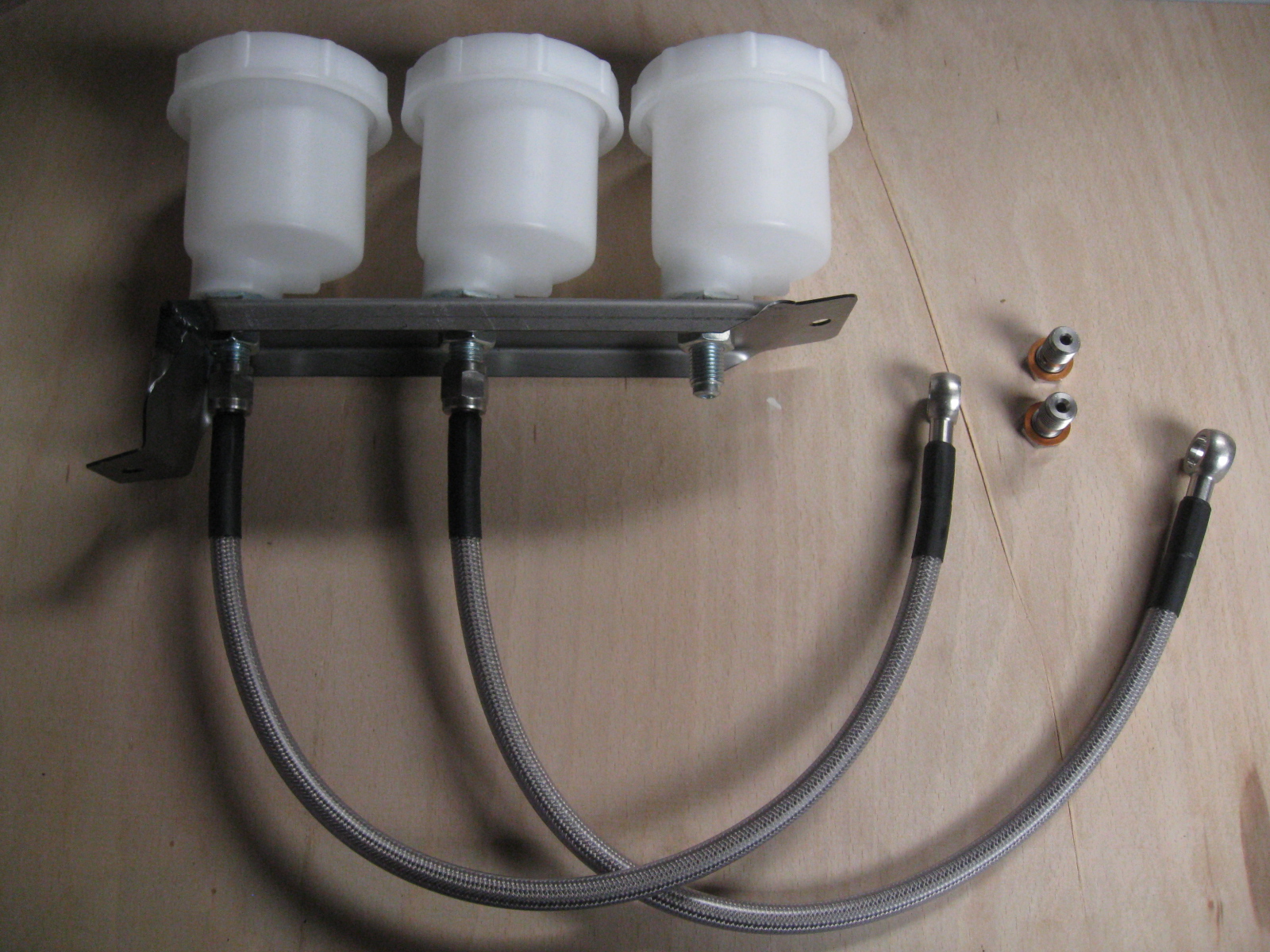 BRAKE RESERVOIR TO MASTER CYLINDER, BRAKE HOSE, DASH 4, GOODRIDGE BRAIDED HOSE - Image 5