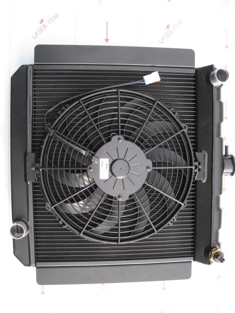 GROUP 4 ESCORT,BDA/BDG, ALLOY RADIATOR WITH FAN,CAP AND SWITCH