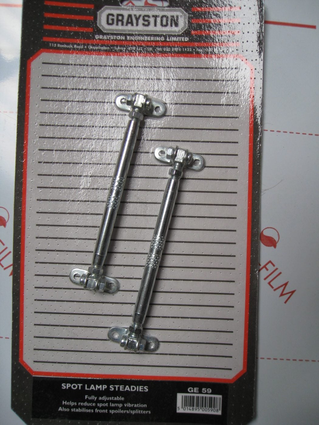 GRAYSTON RIVET ON, SPOTLAMP, SPOTLIGHT, STEADY BARS