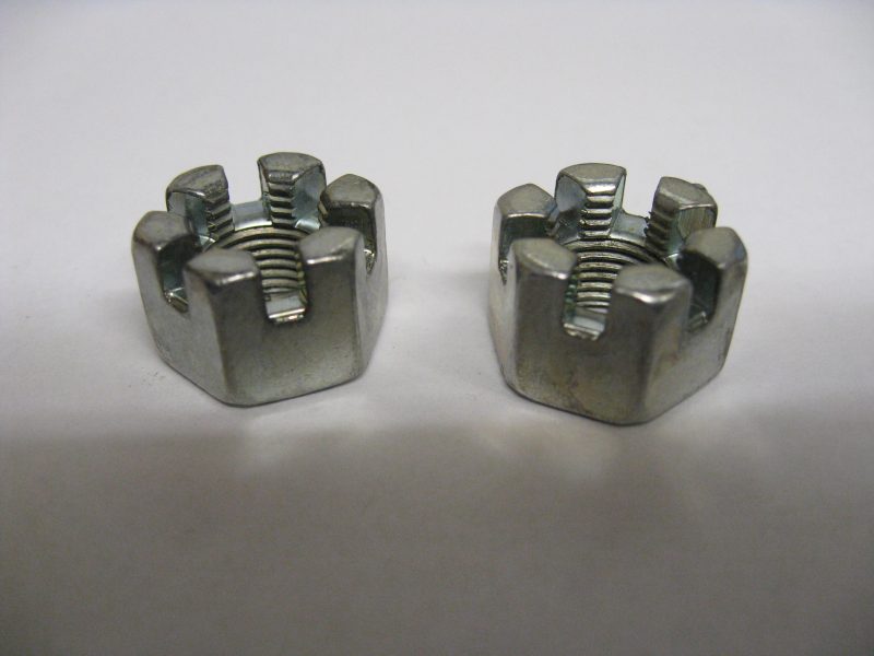 MK1, MK2 ESCORT, TRACK ROD END CASTLE NUTS, METRIC, M10 X 1.0,