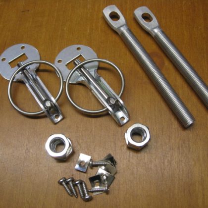 ALLOY BONNET PINS SILVER,RALLY,DRIFT,MOTORSPORT