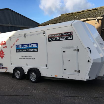 RACE SHUTTLE AND OPEN TRAILER FOR HIRE