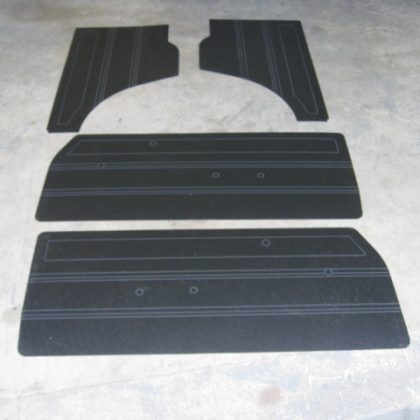 ESCORT MK1, PLASTIC DOOR CARDS AND REAR QUARTER CARD SET.