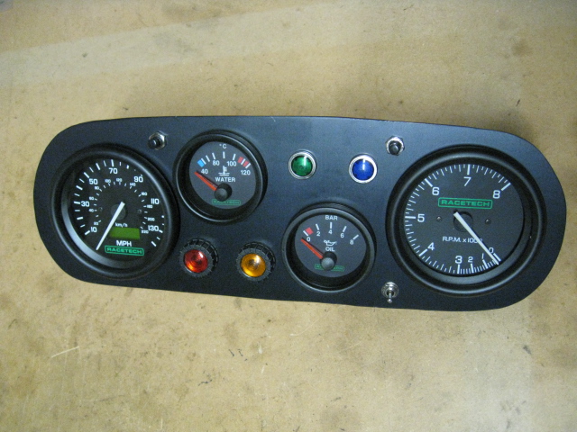 MK1 ESCORT, DASH PLATE WITH GAUGES