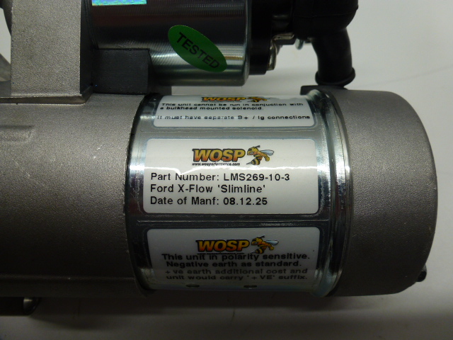 WOSP, HIGH TORQUE, SLIM LINE, STARTER MOTOR, CROSSFLOW,KENT - Image 4