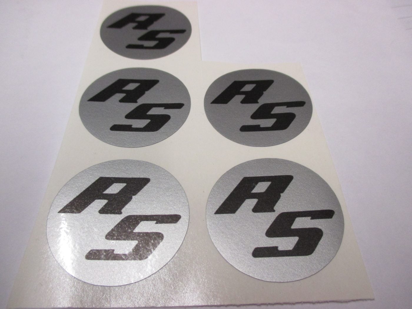 MK1 ESCORT, RS WHEEL CENTRE CAP STICKERS, 35mm DIAMETER, SET OF 5,