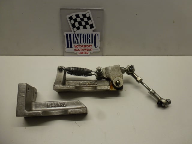 ORIGINAL, MAGARD THROTTLE LINKAGE FOR TWIN WEBER CARBS