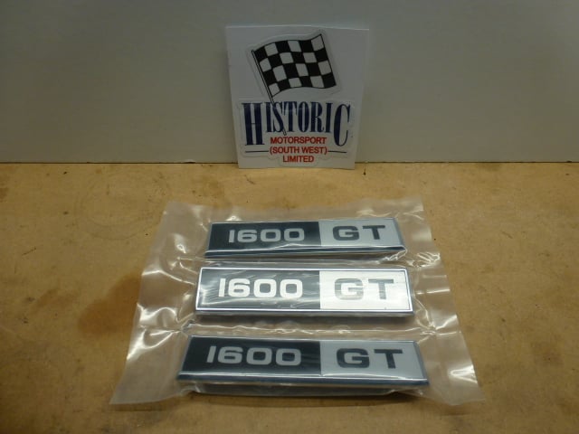 MK1 ESCORT,1600GT, J FRAY, WING BADGES, SET OF 3