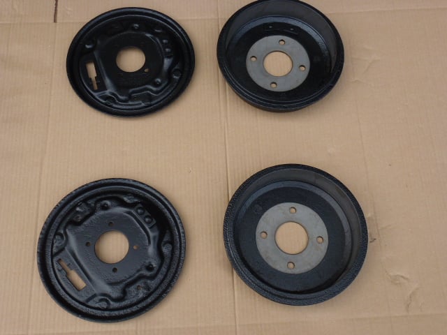 MK1 ESCORT, MEXICO,TWIN CAM, RS1600, REAR BRAKE DRUMS AND BACK PLATES