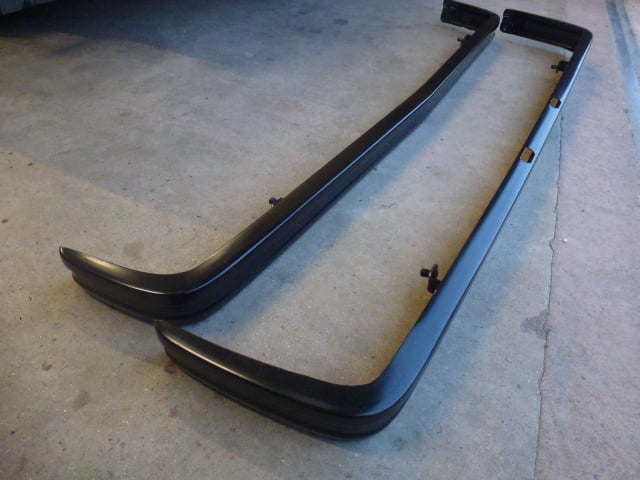 PAIR OF MK1 FIESTA, BLACK BUMPERS,