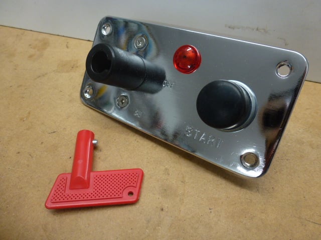 STARTER BUTTON PANEL WITH KILL SWITCH AND LIGHT, NON FIA